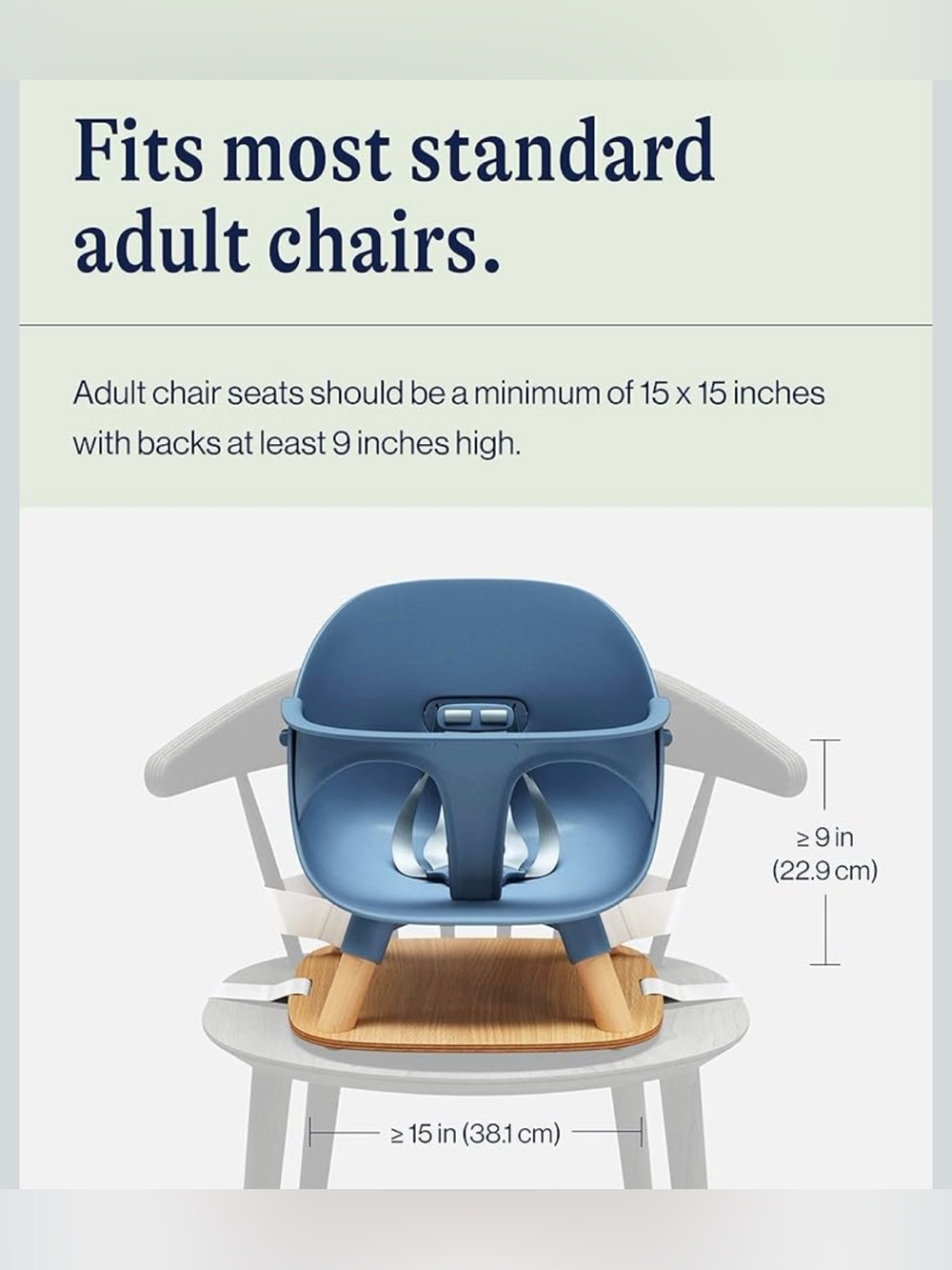 Blue Infant Chair Booster Seat - Secure Dining Booster